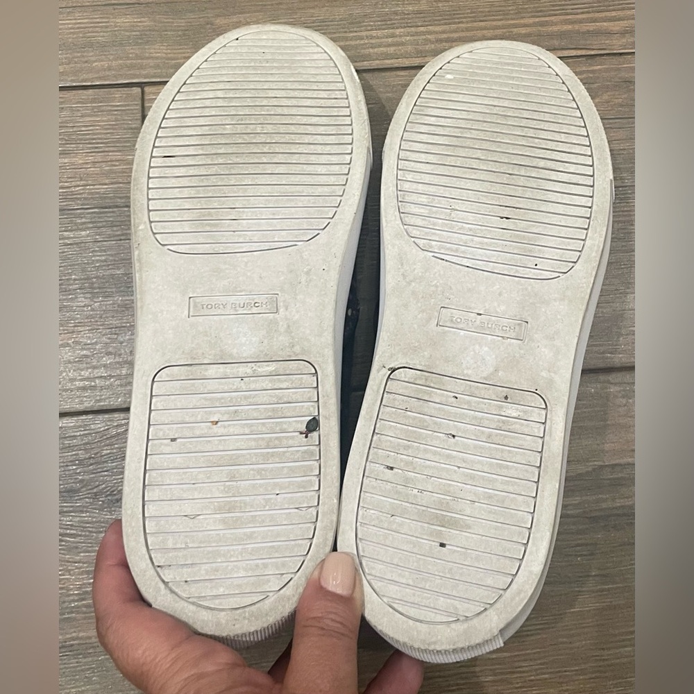 Tory Burch Stylish Slip-On Sneakers with Black Pattern (6.5 fits like size 7) - Picture 4 of 4